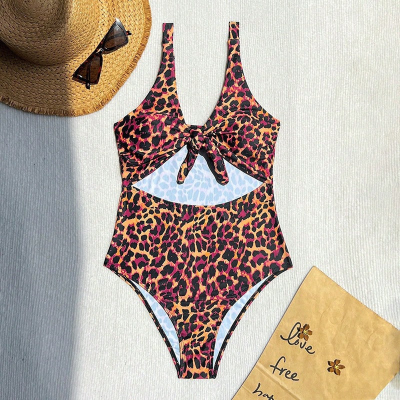 Women's one-piece swimsuit with modern animal design StylebySassy