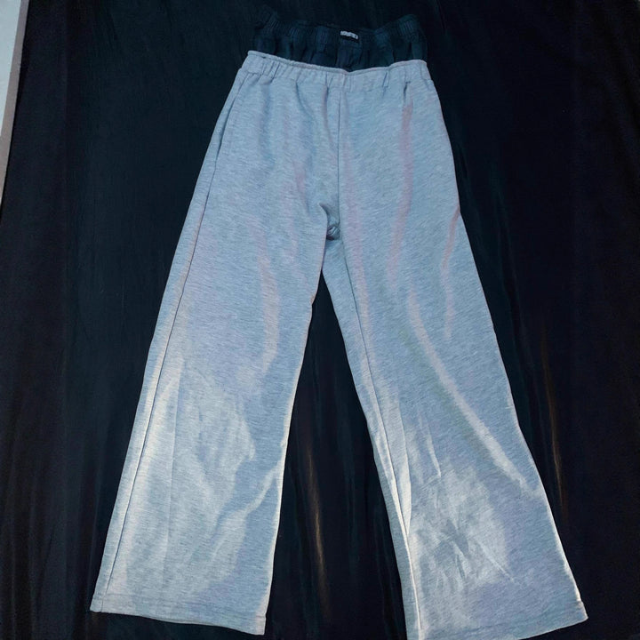 Women's casual jersey lounge pants with elastic waistband and wide leg StylebySassy