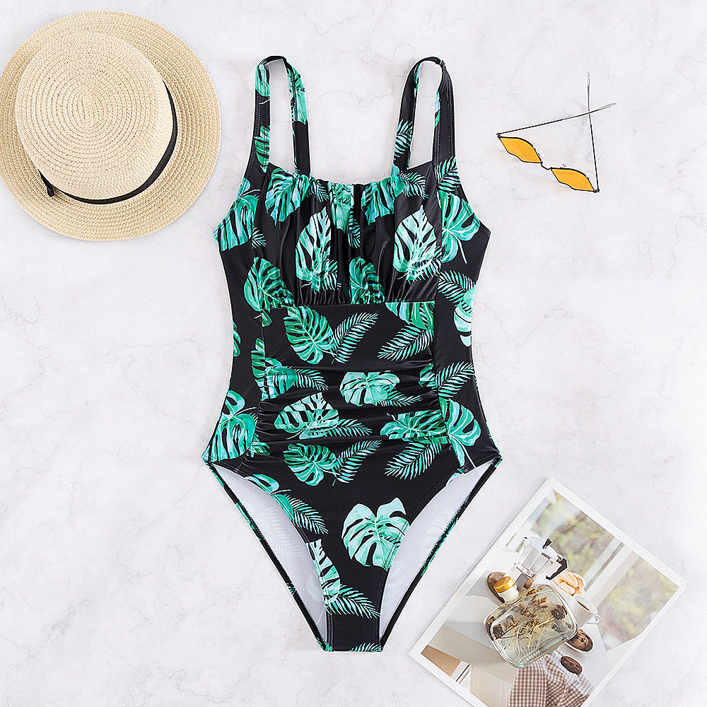 Women’s One-Piece Swimsuit with Fashionable Ruffle Details StylebySassy