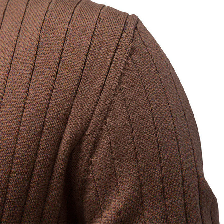 Men's short-sleeved fine knit polo with Kent collar and ribbed structure StylebySassy