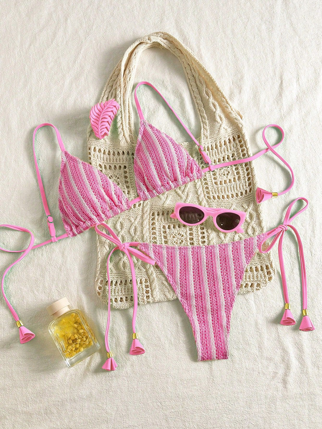 Women Strappy Bikini Set with Adjustable Straps StylebySassy