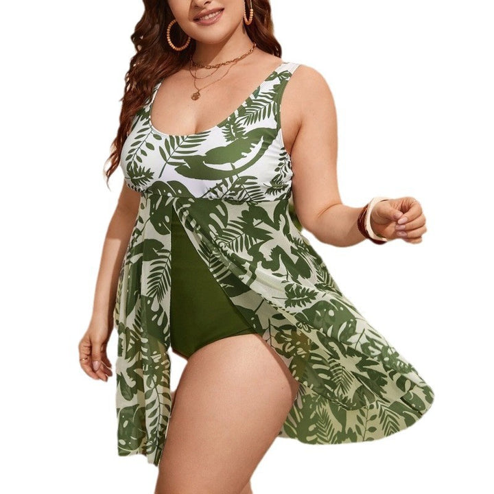 Women's colorful printed onesie with transparent overlay StylebySassy