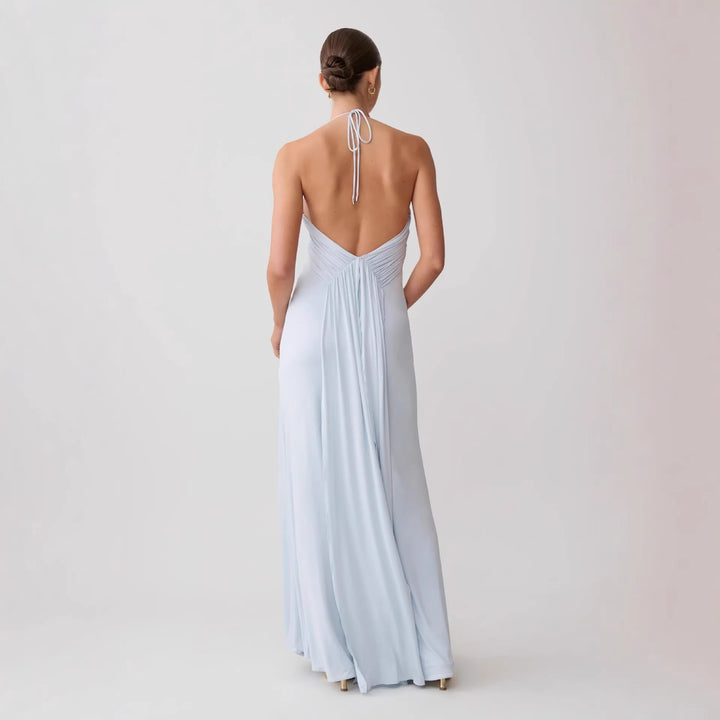 Women's maxi dress with sophisticated draping StylebySassy