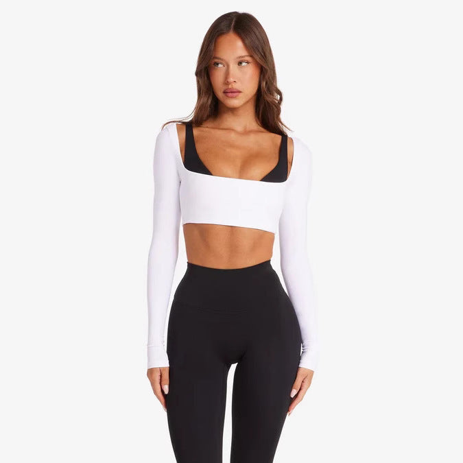Women's Sporty Long Sleeve Crop Top StylebySassy