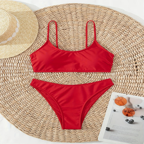 Women's bikini set with adjustable spaghetti straps StylebySassy