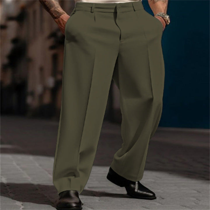 Men's classic suit trousers with high waist and wide legs StylebySassy