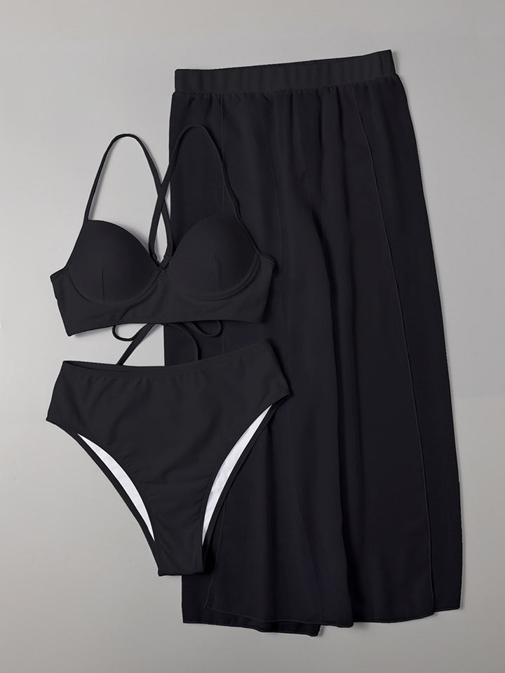 Women Bikini Set with stylish Maxi Skirt StylebySassy