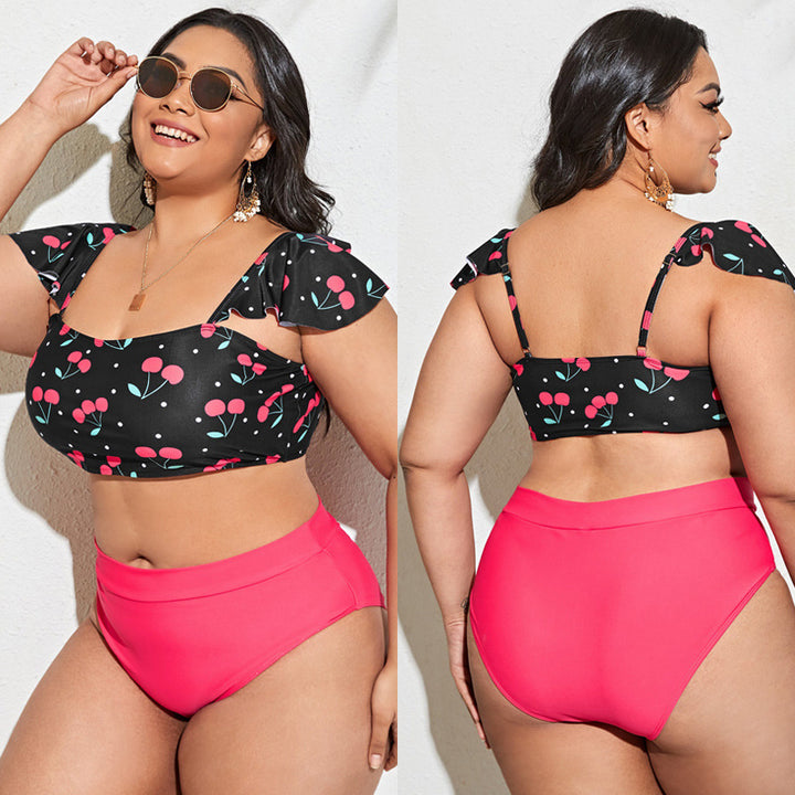 Women Tankini Set with voluminous ruffle details and high-quality cut StylebySassy