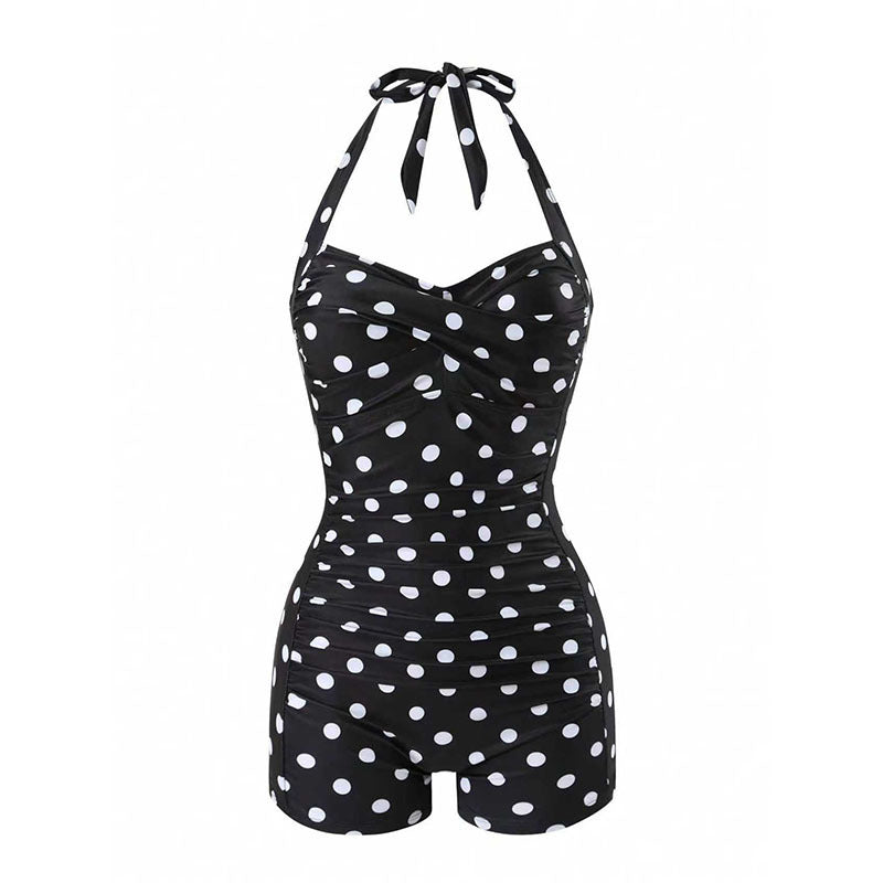 Women One-Piece Swimsuit with Trendy Wrap Design StylebySassy