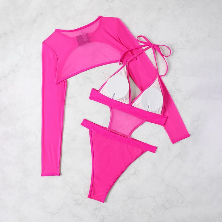 Women One-Piece Swimsuit with Sporty Design StylebySassy