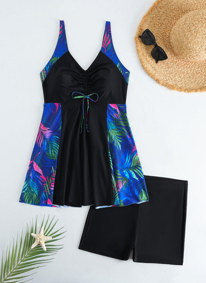 Women Beach Dress Swimsuit with Elegant Leopard Print StylebySassy