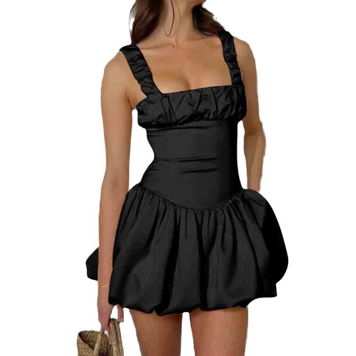 Women's mini dress with voluminous skirt and ruffle details StylebySassy