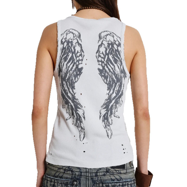 Women’s Casual Tank Top with Stylish Graphic Print StylebySassy