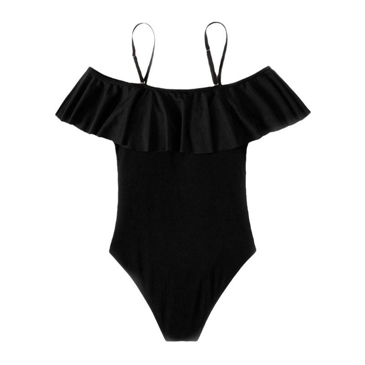 Women's elegant one-piece swimsuit with ruffle details StylebySassy