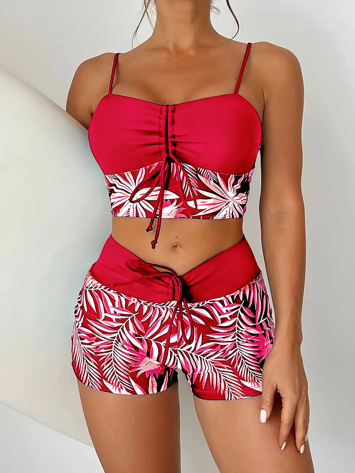 Women's Crop Top Bikini with Short StylebySassy