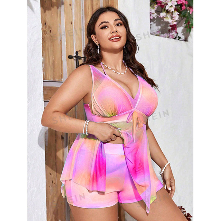 Women's Colorful Bath Top with Playful Design StylebySassy
