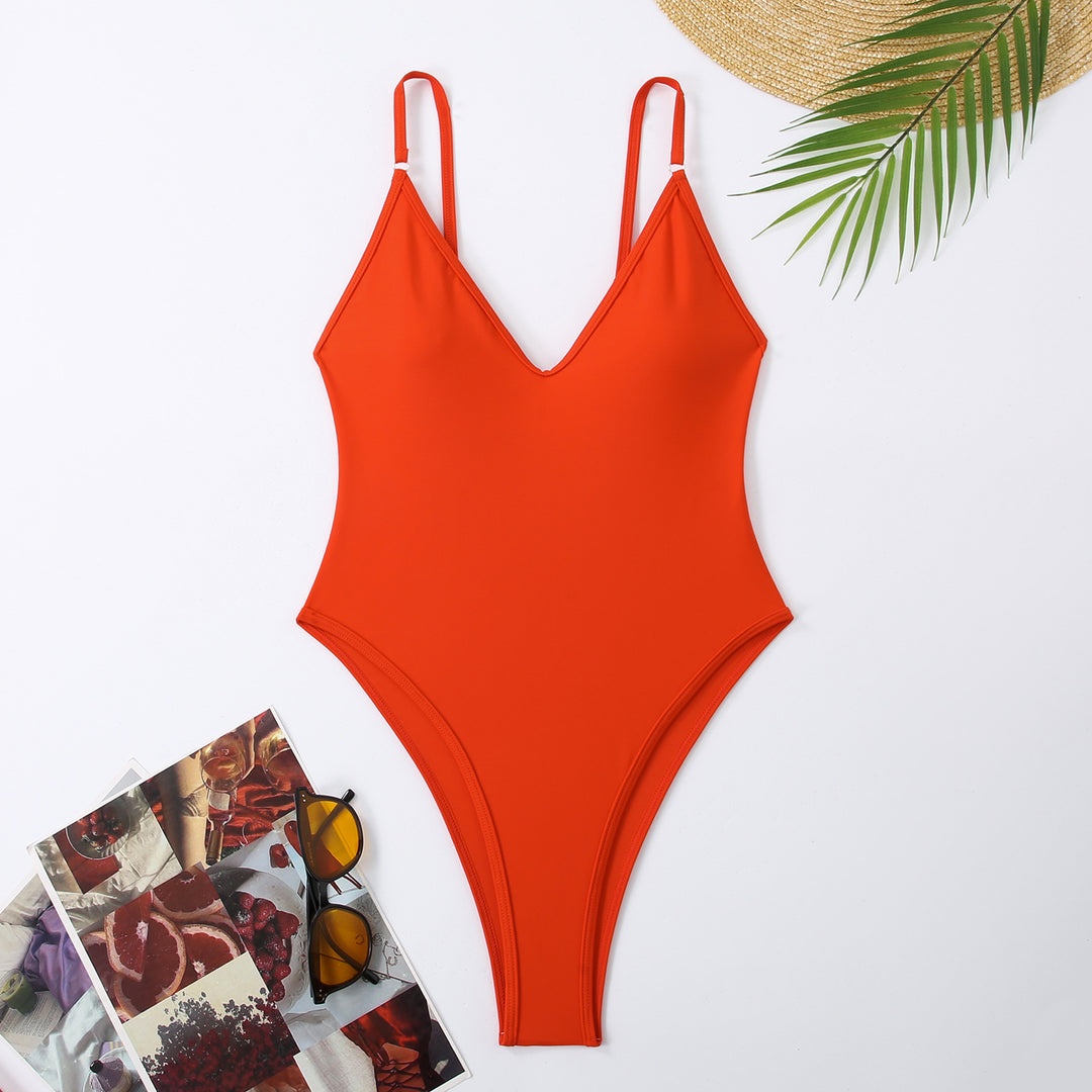 Women High-Cut One-Piece Swimsuit StylebySassy