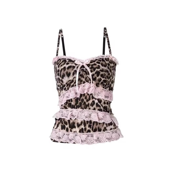 Women's Ruffle Top with Leopard Print StylebySassy