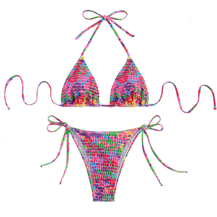 Women's Colorful Triangle Bikini StylebySassy