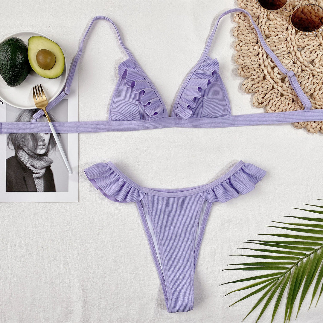 Women's Bikini Set with voluminous ruffle details StylebySassy