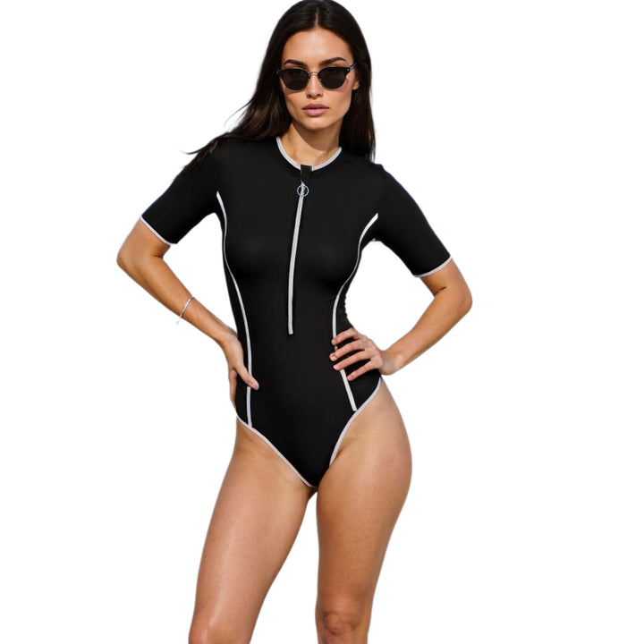 Women's Sporty Jumpsuit with Zipper StylebySassy