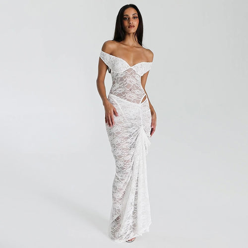 Women's Lace Design Evening Dress StylebySassy
