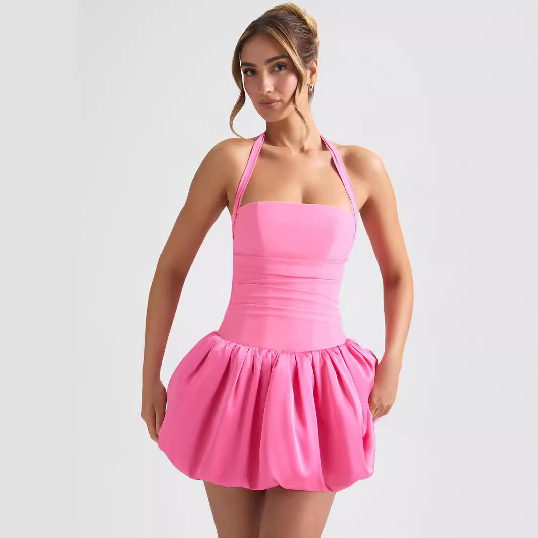 Women's Playful Mini Dress with Flowy Skirt StylebySassy