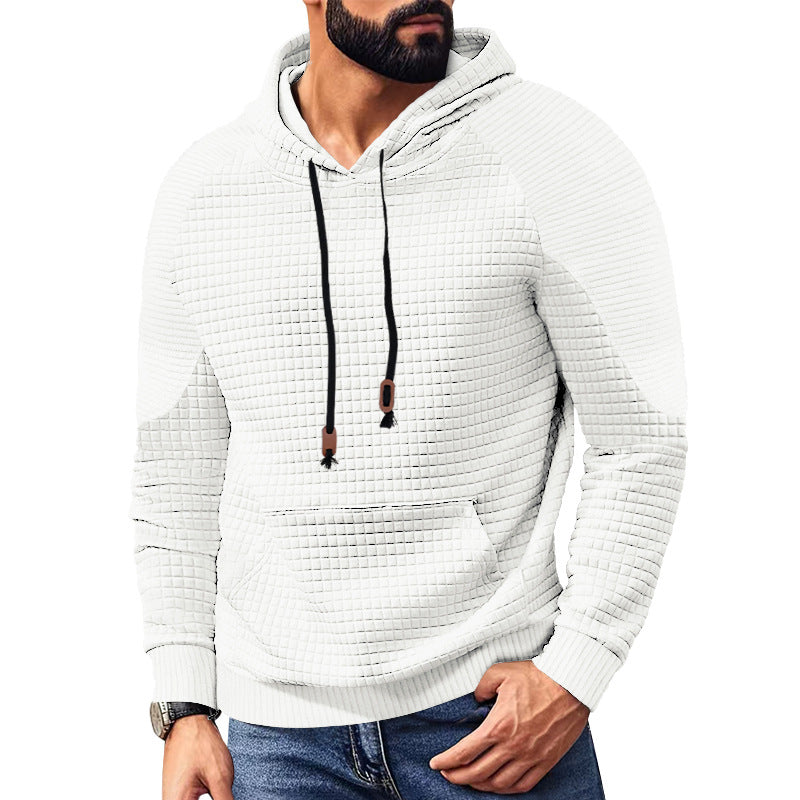 Men's hoodie with square structure, raglan sleeves, and kangaroo pocket StylebySassy