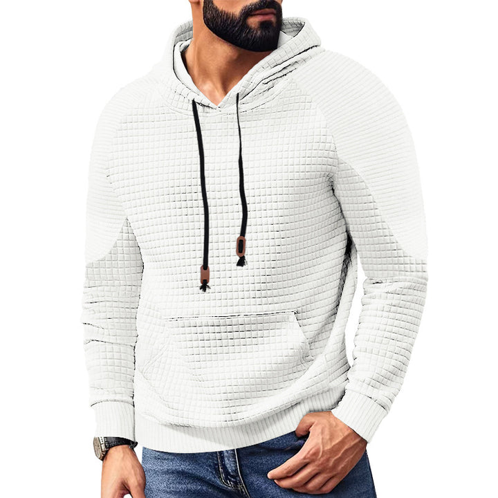 Men's hoodie with square structure, raglan sleeves, and kangaroo pocket StylebySassy