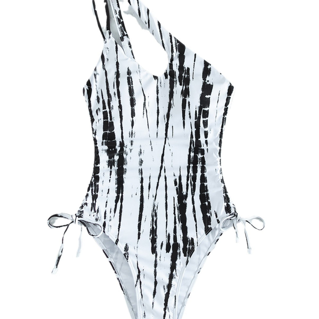 Ladies One-Sided Swimwear with Fashionable Slit StylebySassy