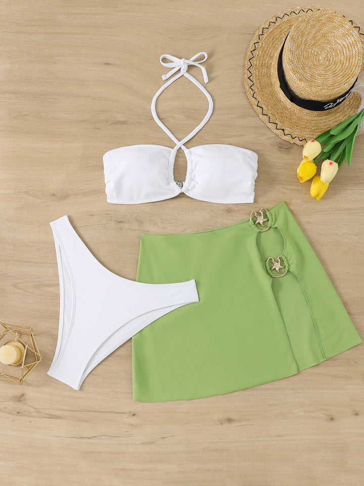 Ladies bathing set with trendy top and fashionable bikini bottom StylebySassy