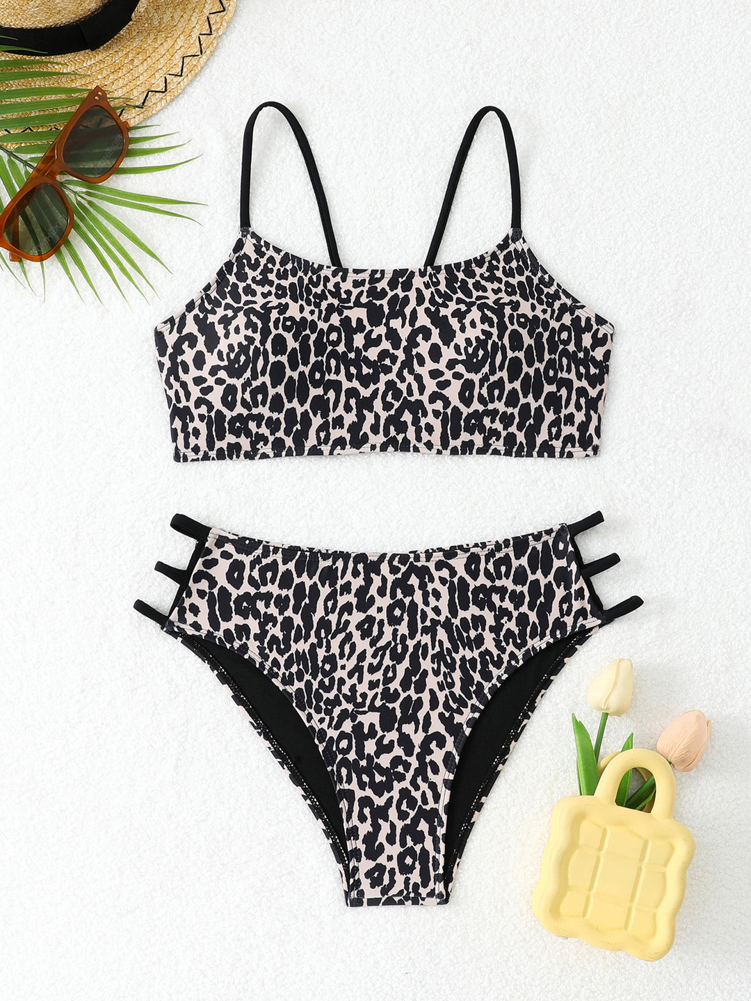 Women's Triangle Bikini Set with Fashionable Accents StylebySassy