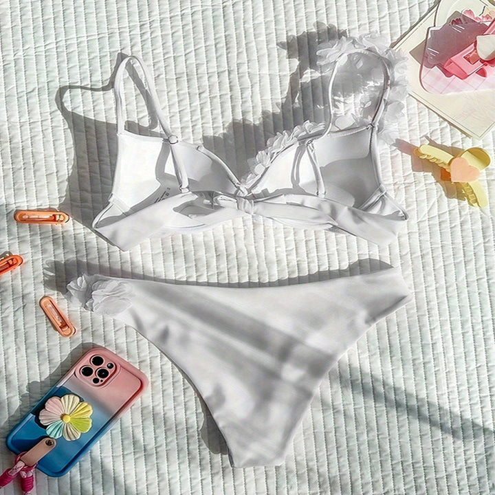Women's bikini set with floral embellishments StylebySassy