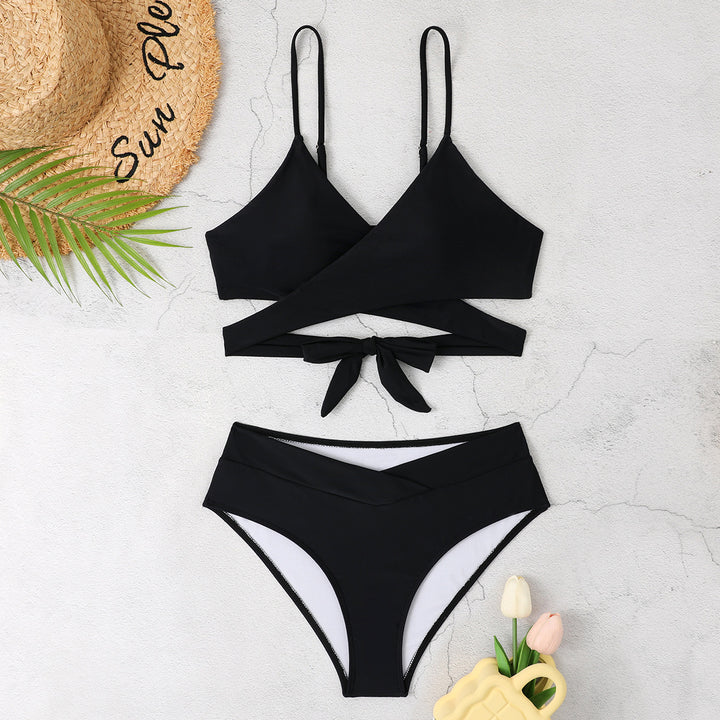 Ladies Triangle Bikini with Fashionable Accents StylebySassy