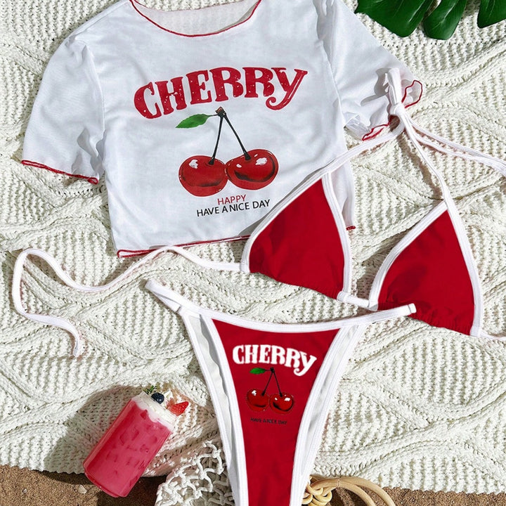Women's Sporty Bikini with Transparent Top StylebySassy