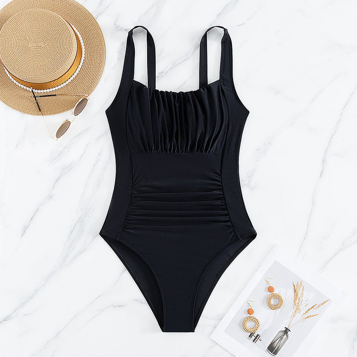 Women’s One-Piece Swimsuit with Fashionable Ruffle Details StylebySassy