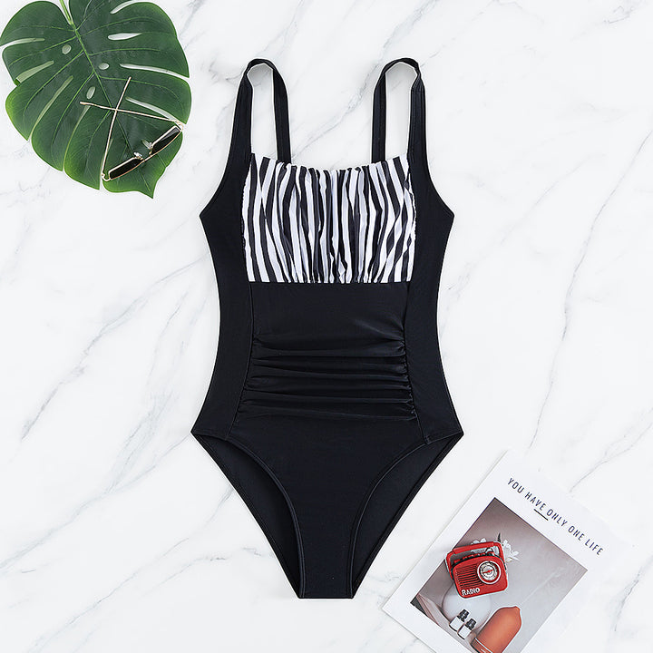 Women’s One-Piece Swimsuit with Fashionable Ruffle Details StylebySassy