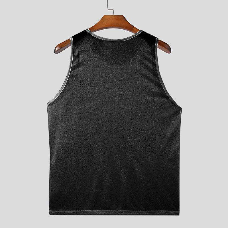 Men's breathable sleeveless functional shirt with moisture-wicking microfiber StylebySassy