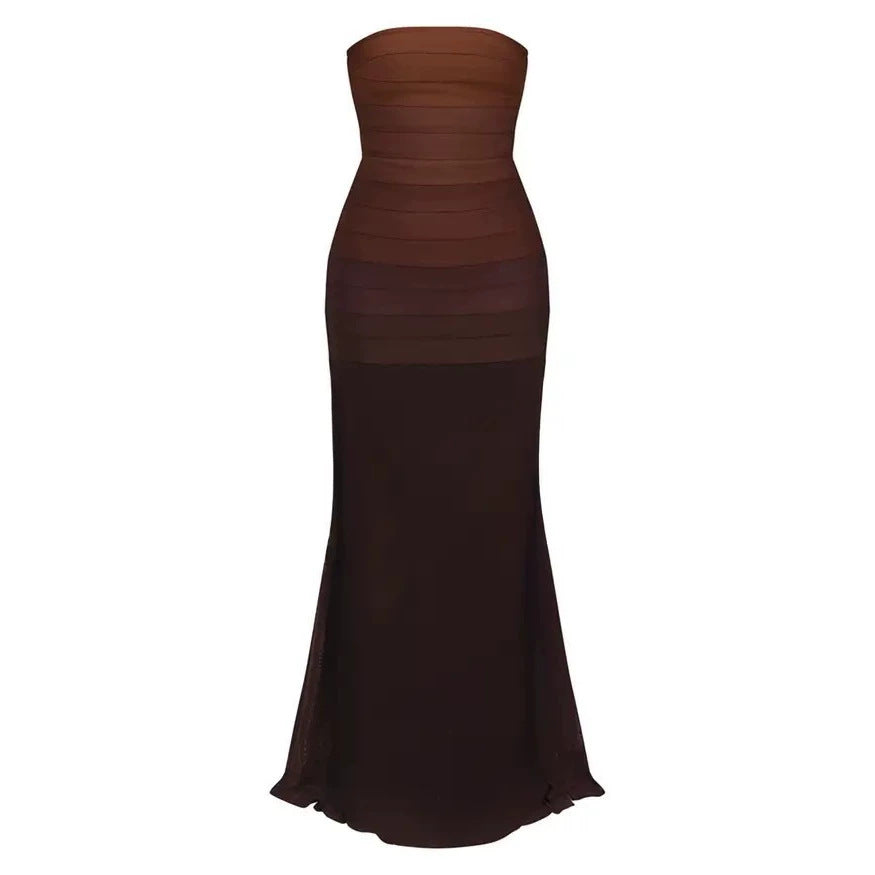 Women Elegant Durable Maxi Dress with Sophisticated Top StylebySassy