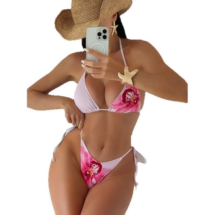 Women's bikini set with floral overlay StylebySassy