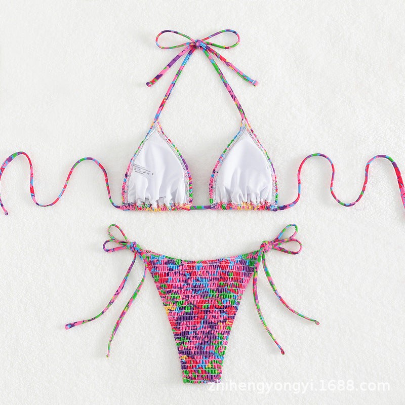 Women's Colorful Triangle Bikini StylebySassy