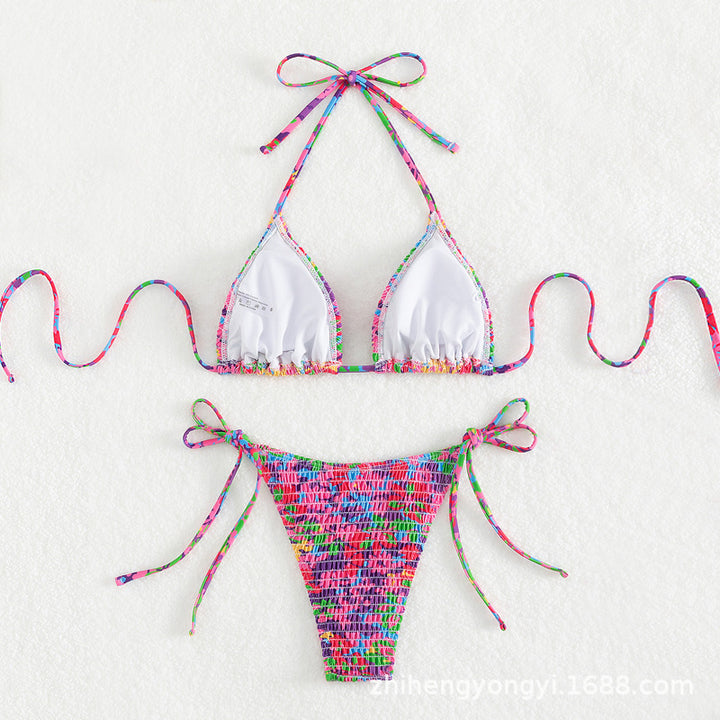 Women's Colorful Triangle Bikini StylebySassy