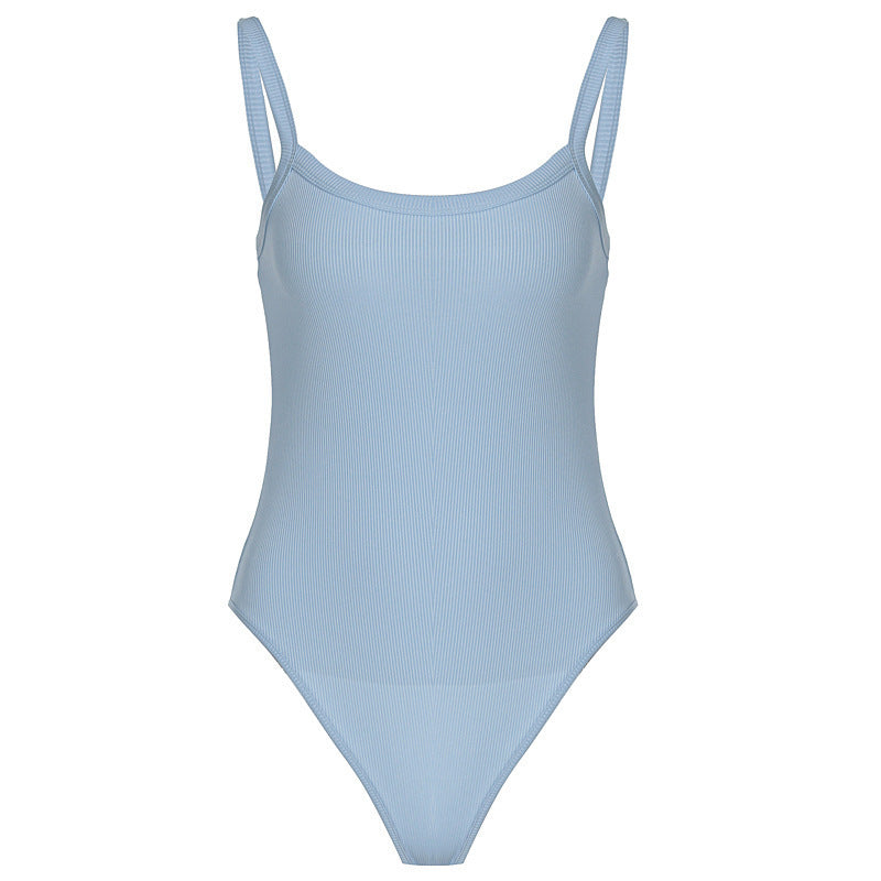 Women's High-Quality Bodysuit with Fine Rib Details StylebySassy