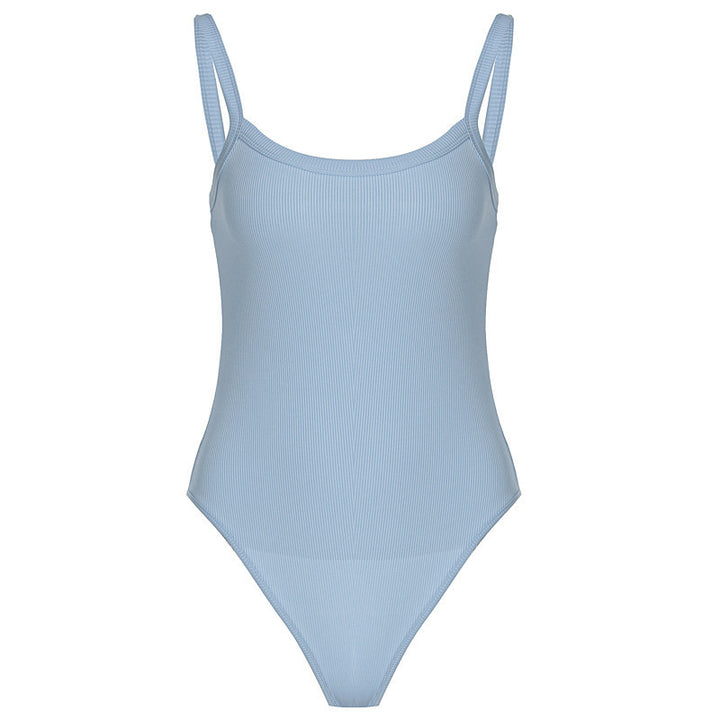 Women's High-Quality Bodysuit with Fine Rib Details StylebySassy