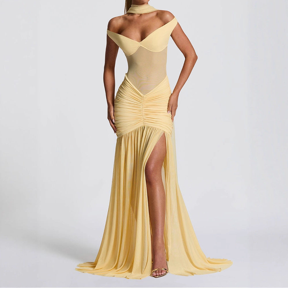 Women's Elegant Maxi Dress with Figure-Hugging Design StylebySassy