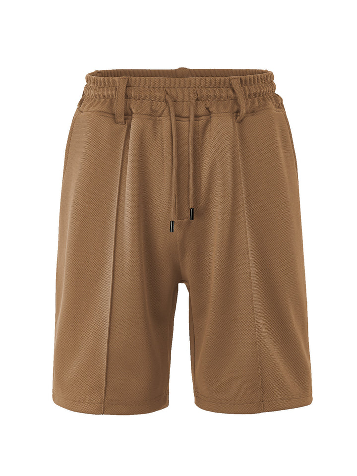 Men's nano technical mesh structure shorts with crease, belt loops and elastic drawstring waistband StylebySassy