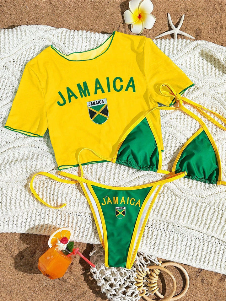 Women's Sporty Bikini with Transparent Top StylebySassy