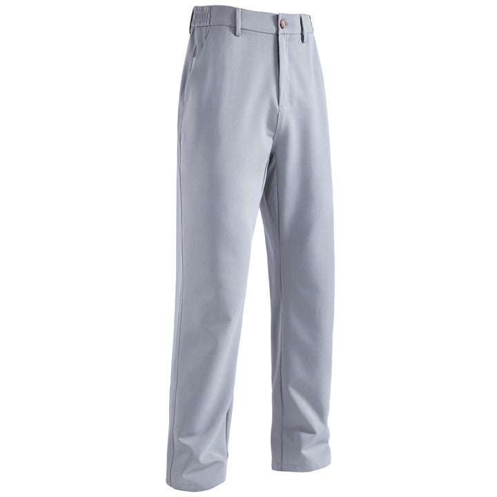 Men's straight-cut comfort chino pants with elastic waistband StylebySassy