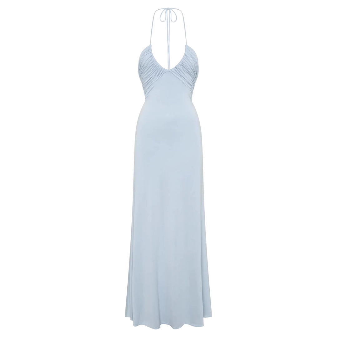 Women's maxi dress with sophisticated draping StylebySassy