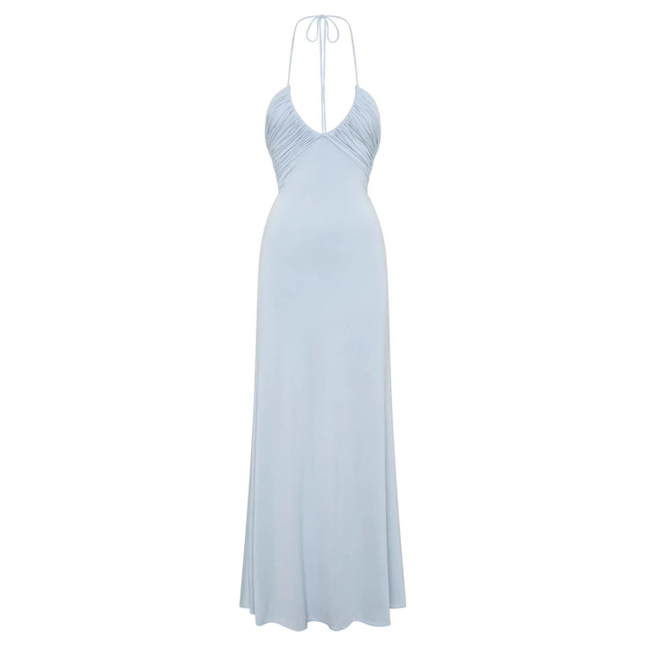 Women's maxi dress with sophisticated draping StylebySassy